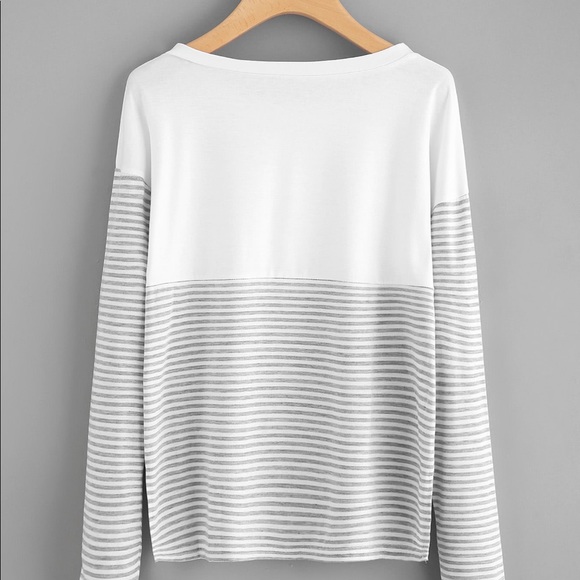 Basic long sleeve striped tee - Picture 3 of 4